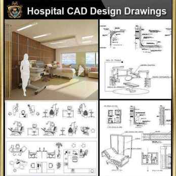 ★【Hospital, Medical equipment, ward equipment, Hospital beds,Hospital design,Treatment room CAD Design Drawings V.1】@Autocad Blocks,Drawings,CAD Details,Elevation