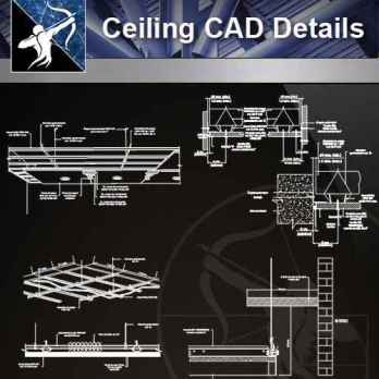 【Architecture CAD Details Collections】Ceiling Design CAD Details V.2