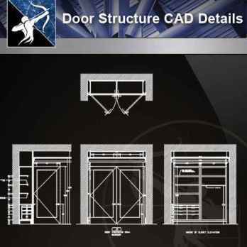 【Architecture CAD Details Collections】Door Structure CAD Details