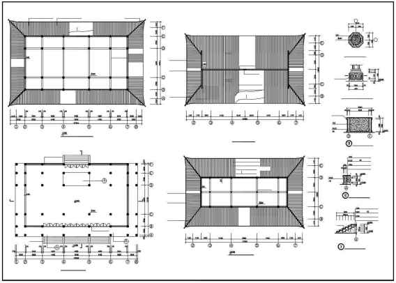 ★【Chinese Architecture CAD Drawings】@Chinese Grand Hall Drawings,CAD Details,Elevation
